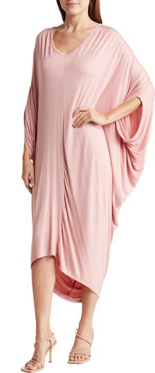 GO COUTURE Batwing Sleeve Caftan Dress Nordstromrack