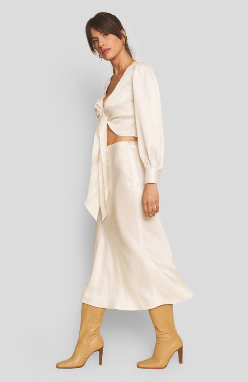 Whimsy + Row Lauren Top In Cream