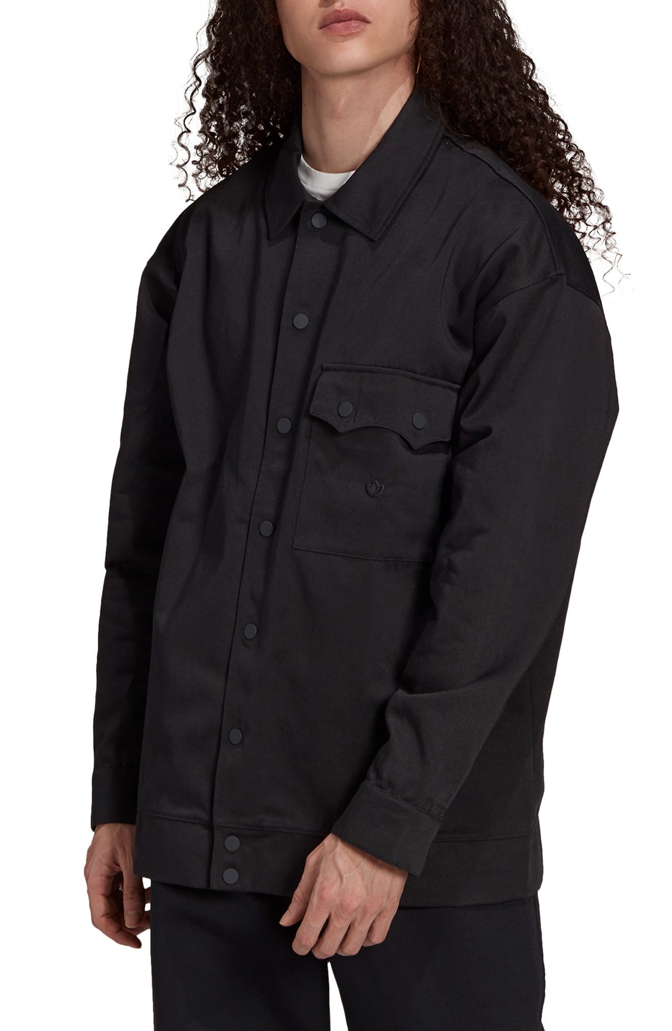 black button up jacket men's
