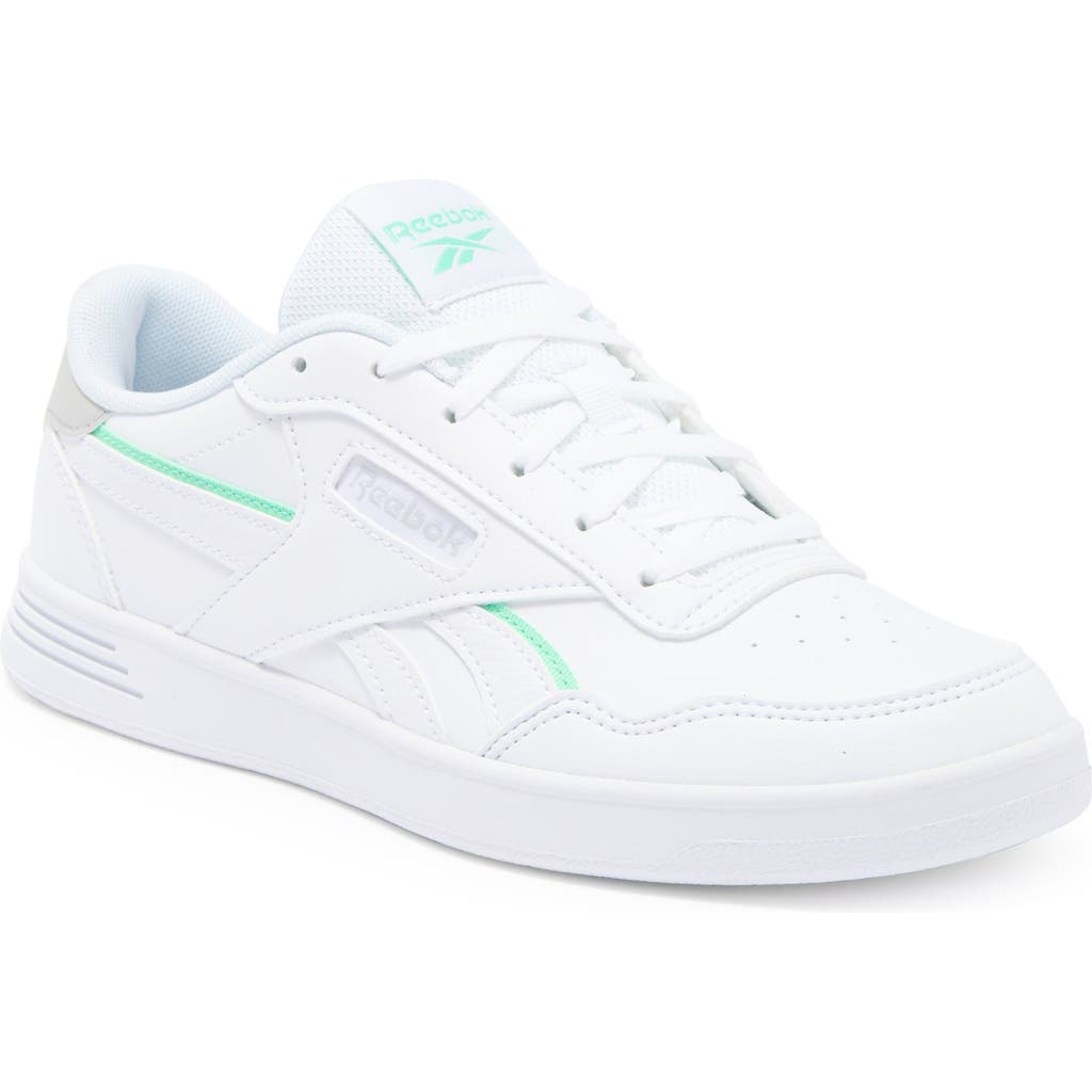 Shop Reebok Court Advance Sneaker In White/pure Grey/mint