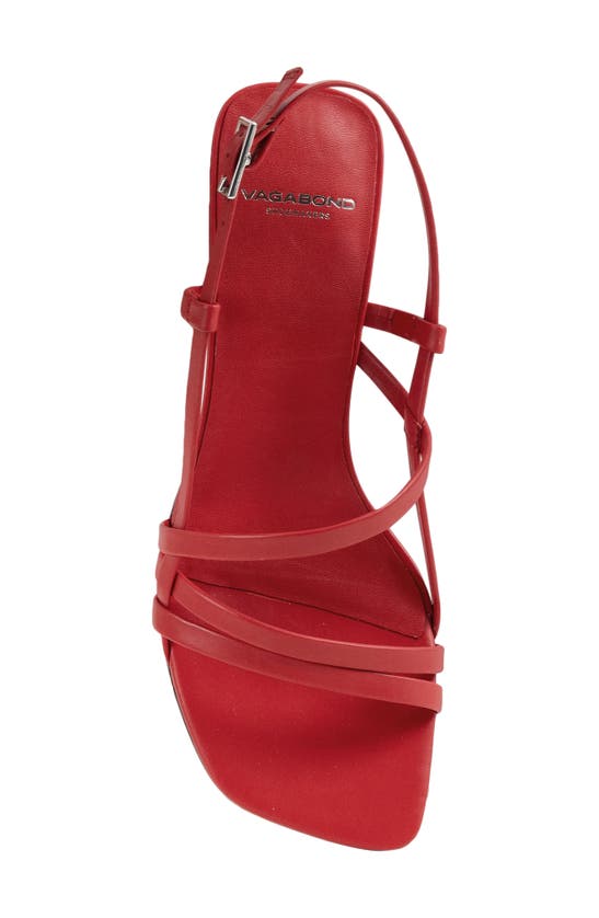 Shop Vagabond Shoemakers Jonna Slingback Kitten Heel Sandal In Bright Red