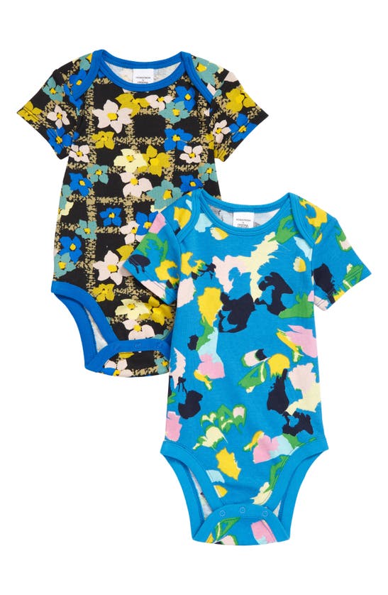 NORDSTROM KIDS' CRISTINA MARTINEZ ASSORTED 2-PACK SHORT SLEEVE BODYSUITS