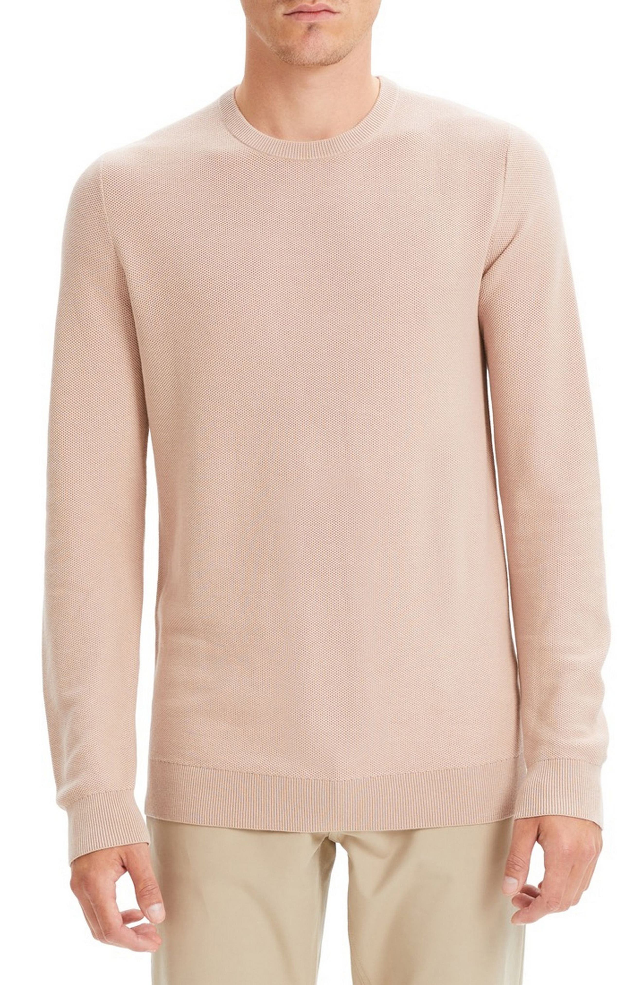 Theory Riland Breac Slim Fit Sweater, Pink