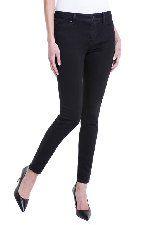 Liverpool Los Angeles Jeans Company Abby Stretch Skinny Black Rinse at Nordstrom,