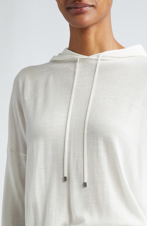 ELEVENTY ELEVENTY MERINO WOOL HOODED SWEATER 