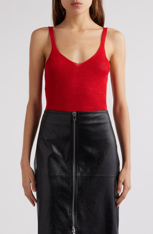 Isabel Marant Marthe Scoop Neck Tank Poppy Red at Nordstrom, Us