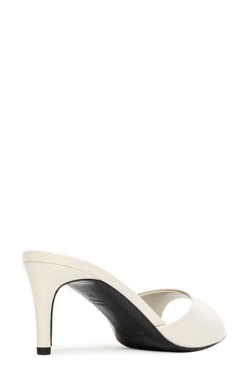 Black Suede Studio Freddie Slide Sandal In Coconut Nappa