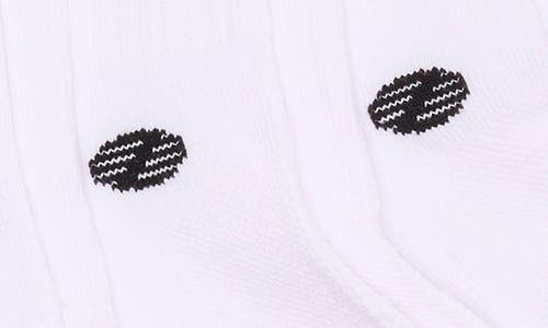 Z By Zella Athletic Demi 5-pack Crew Socks In White