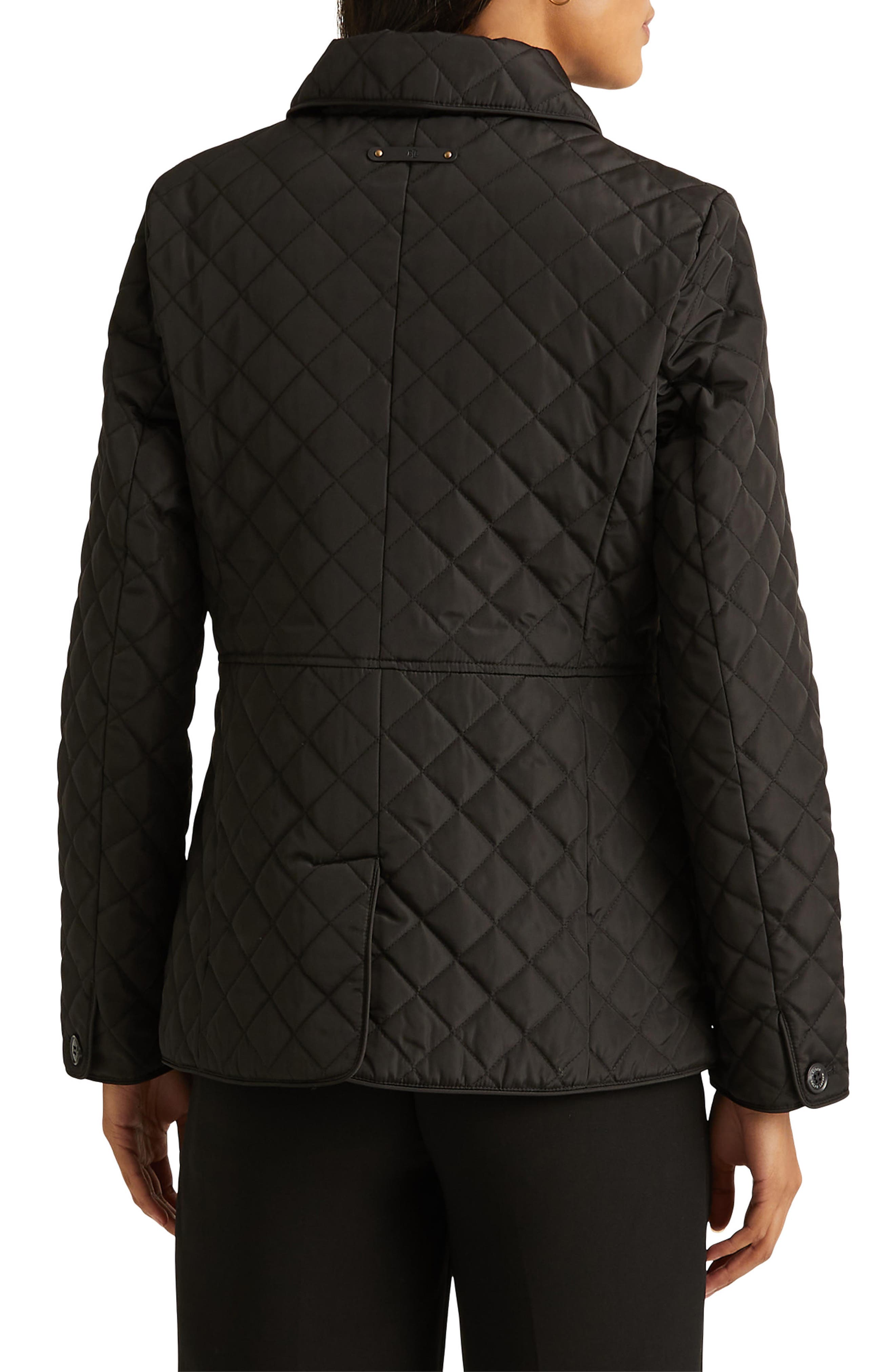 ralph lauren quilted jacket black