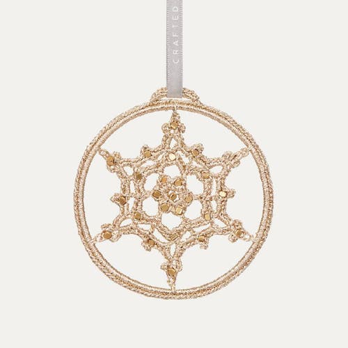 Shop Made51 Eternal Snowflake Ornament In Gold