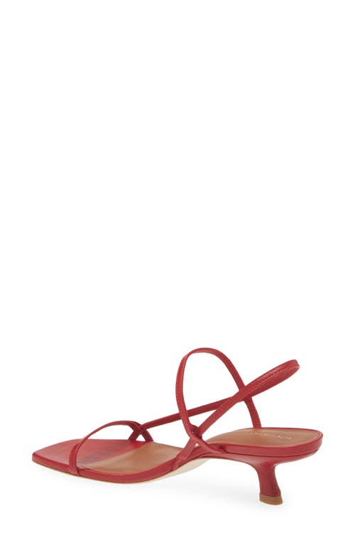 Reformation Serenity Bare Sandal In Scarlet