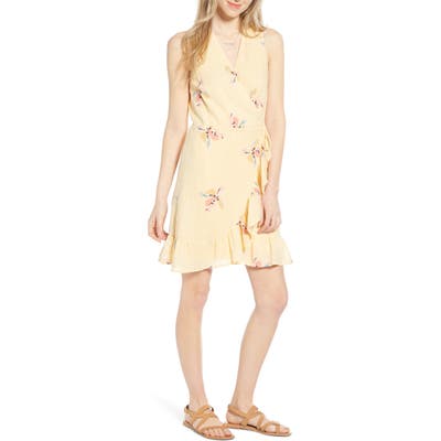 Rails Madison Ruffle Sleeveless Wrap Dress, Yellow