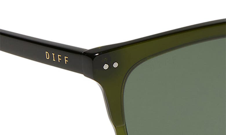 Shop Diff Billie Xl 54mm Square Sunglasses In Dark Olive
