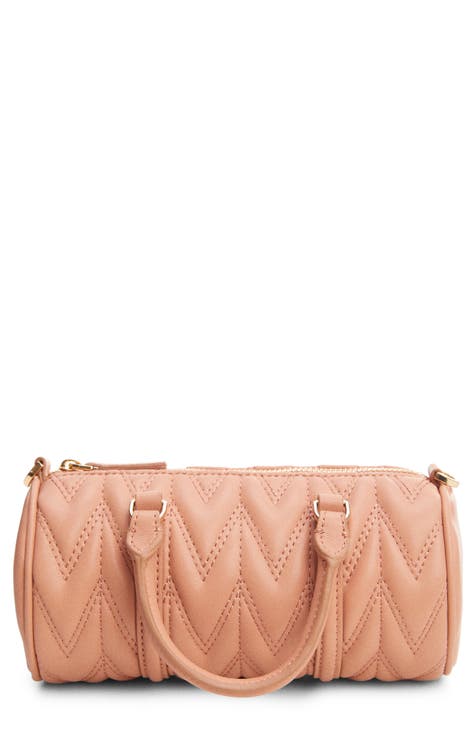 Quilted Double Handle Crossbody Bag