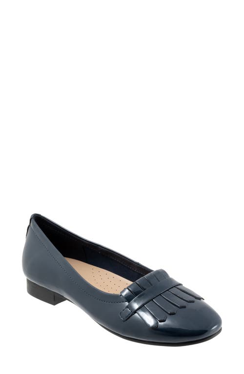 Trotters Greyson Kiltie Flat Navy Patent at Nordstrom,