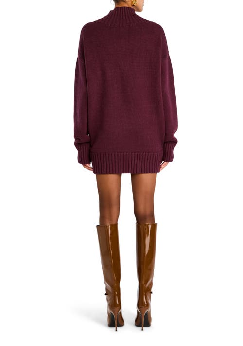 Shop Ser.o.ya Dessa Chunky Knit Sweater In Merlot