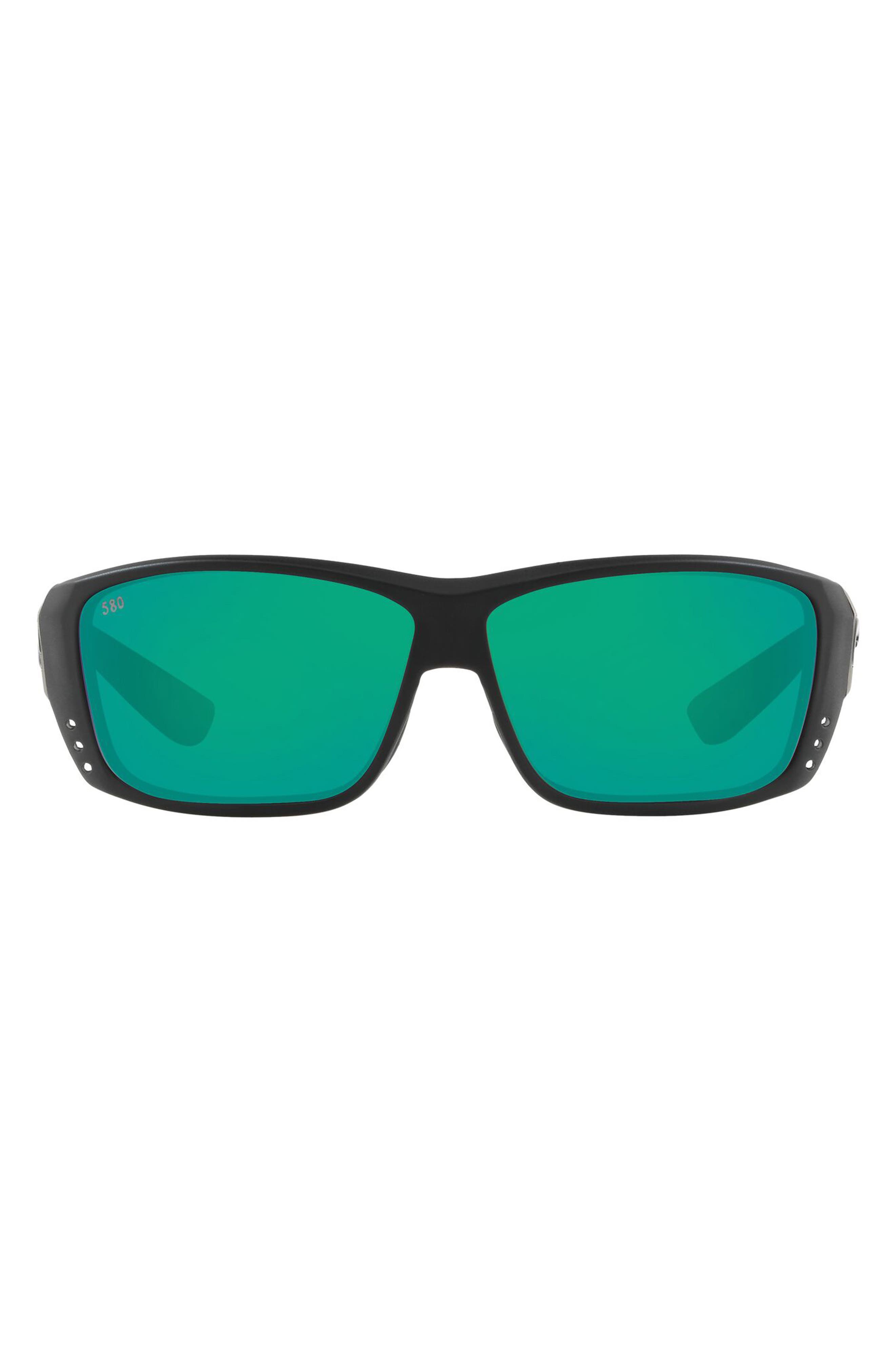 UPC 097963492812 product image for Men's Costa Del Mar 61mm Rectangle Sunglasses - Black Polarized Glass | upcitemdb.com