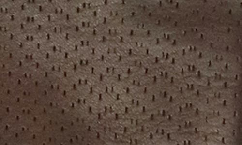 Portolano Perforated Leather Gloves In Mahogany/asinel