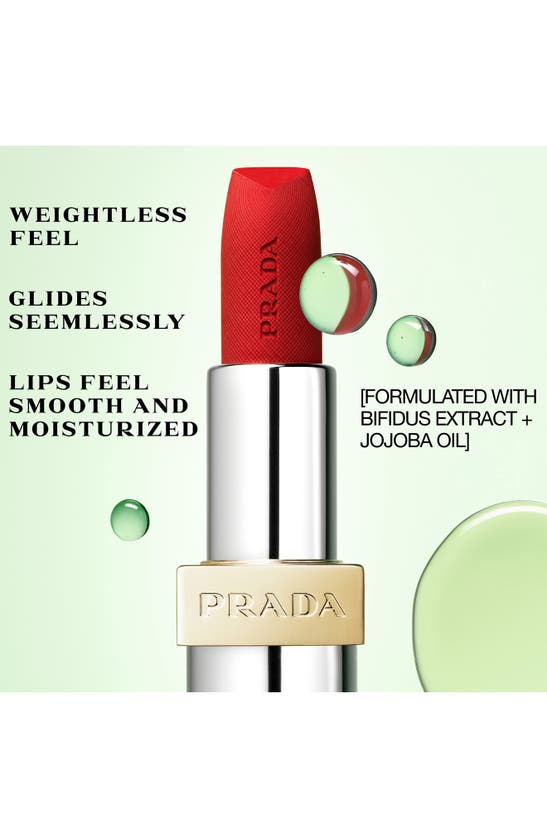 Shop Prada Monochrome Soft Matte Refillable Lipstick In P158