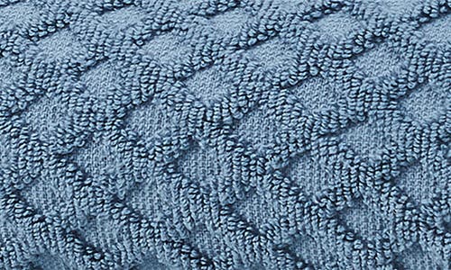 Woven & Weft Diamond Texture Towel 4-piece Set In Blue