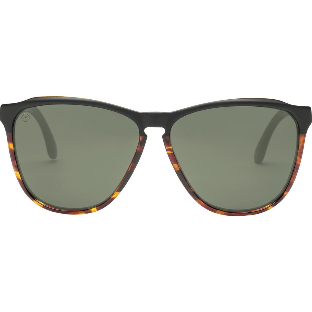 Electric Encelia 62mm Polarized Oversize Sunglasses In Green