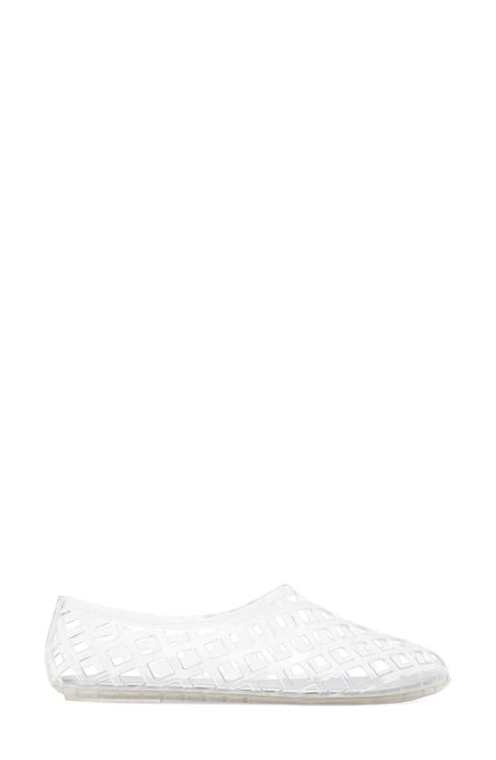 Shop Jeffrey Campbell Jellz Slip-on In Clear Silver