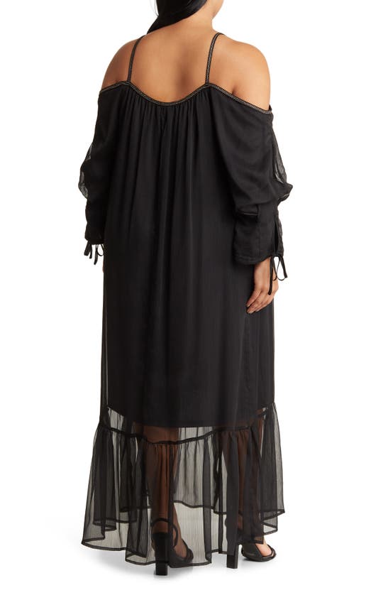 By Design Mira Cold Shoulder Maxi Dress In Black