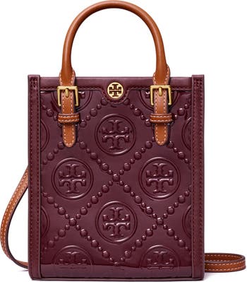 T Monogram Contrast Embossed Wallet Crossbody: Women's Handbags, Mini Bags