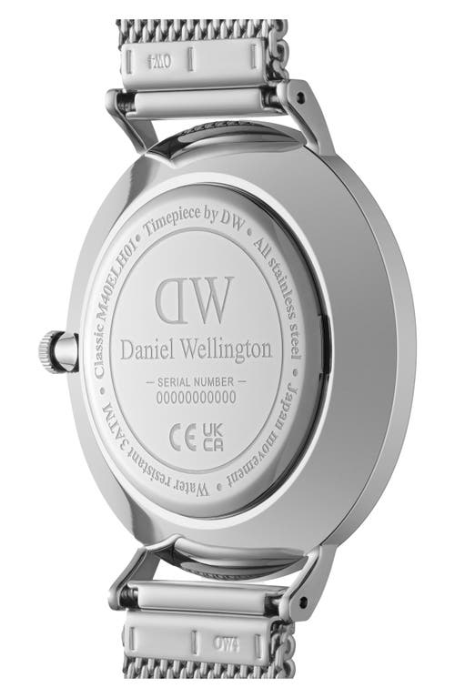 Daniel Wellington Classic Multi Eye Mesh Strap Watch, 40mm In Silver