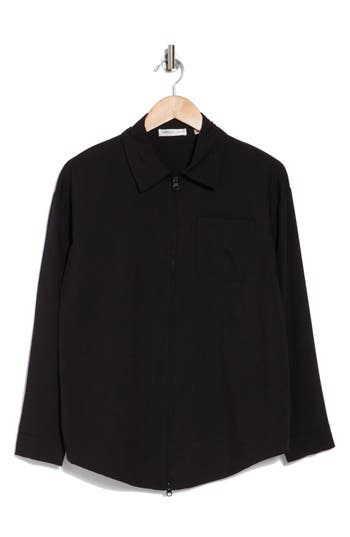 Patrizia Luca Zip Boxy Tunic In Black