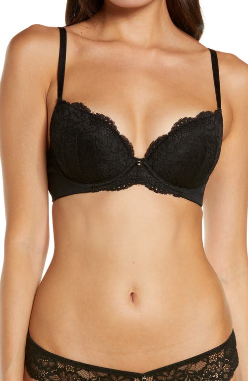 Ann Summers Sexy Lace Padded Underwire Balconette Bra in Black