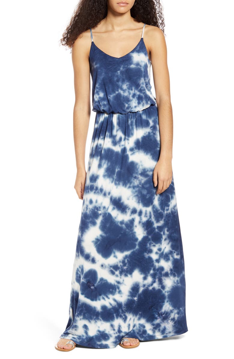 ALL IN FAVOR Knit Maxi Dress, Main, color, TIE DYE