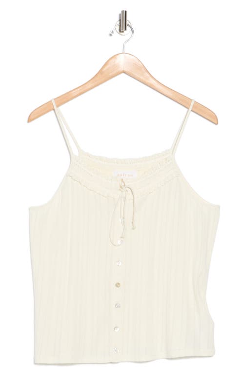 Joie Clover Cotton Camisole In Porcelain