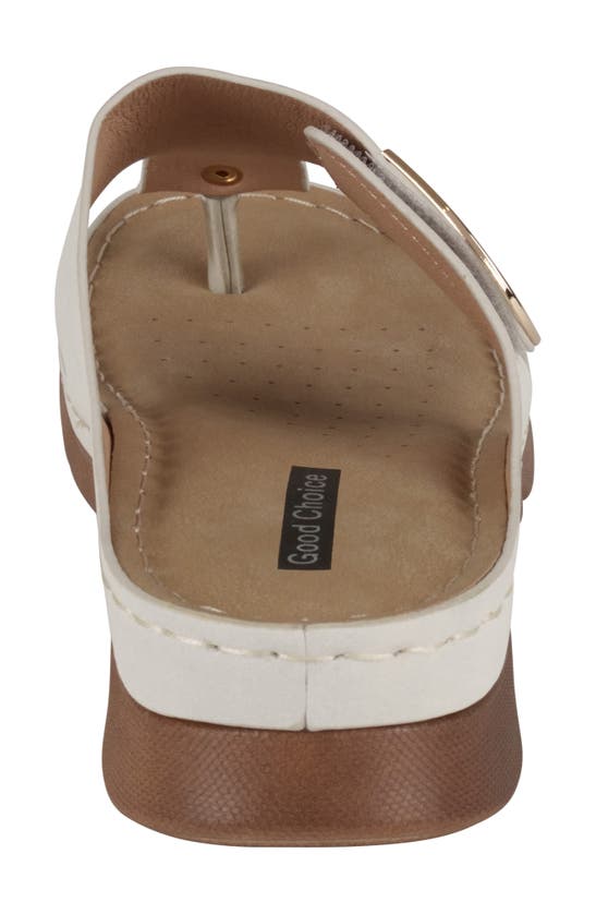 Good Choice New York Sam Hardware Sandal In White