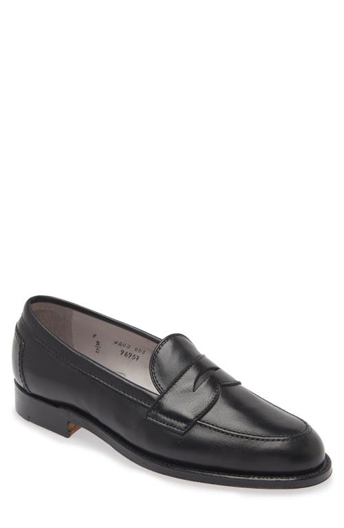 Shop Alden Shoe Company Alden Penny Loafer In Black Soft Calf