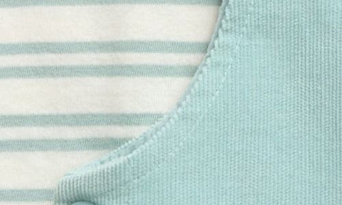 Tucker + Tate T-shirt & Corduroy Dress Set In Blue Janie Stripe- Blue