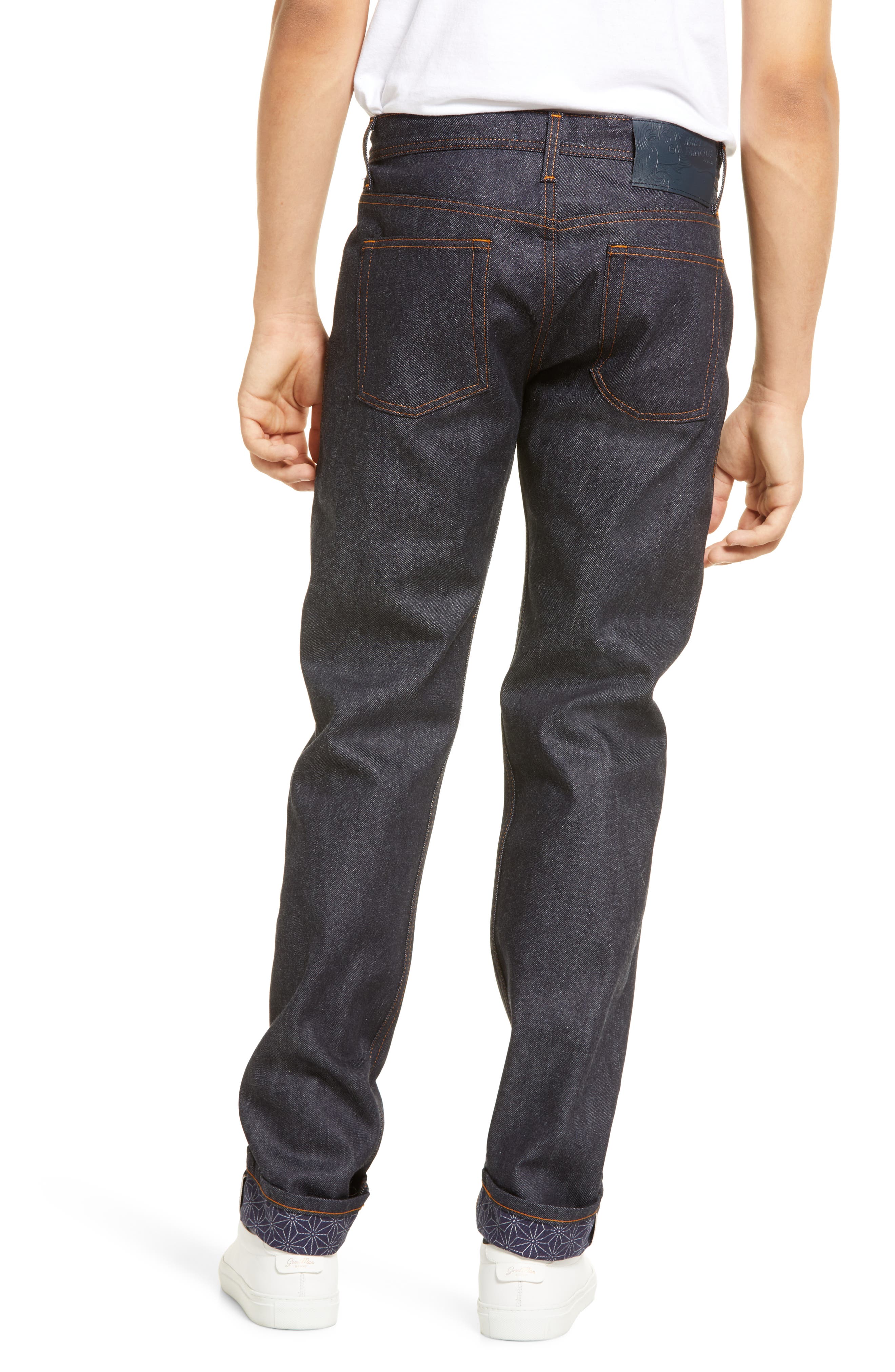 weird guy slim fit selvedge jeans