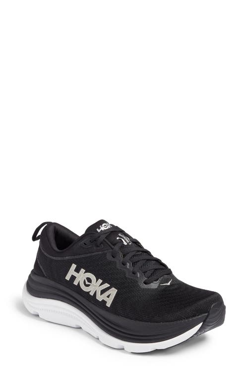 Hoka Gaviota 5 Running Shoe In Black/white