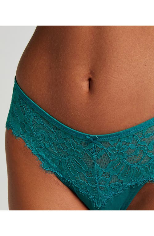 Shop Hunkemoller Hunkemöller Isabella Brazilian Panties In Deep Lake