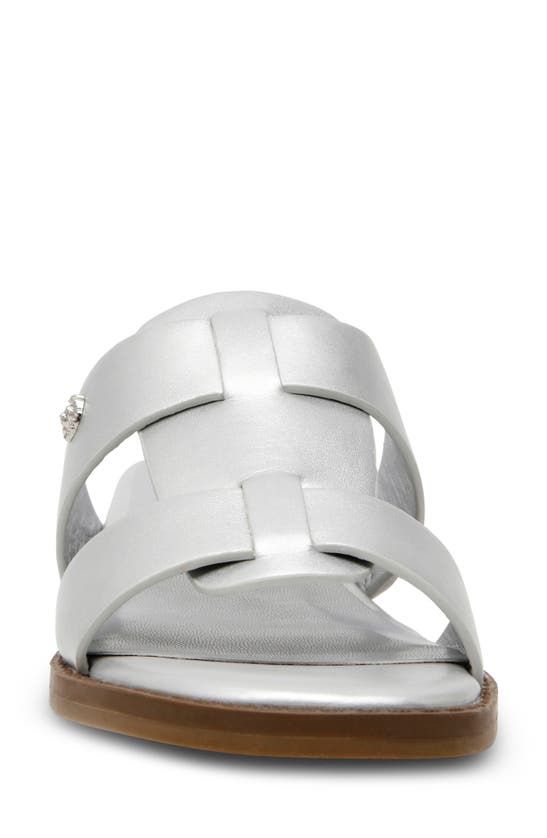 Shop Anne Klein Babs Wedge Sandal In Silver