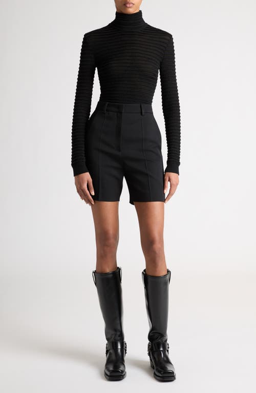 Shop Valentino Garavani Rib Turtleneck Sweater In Nero