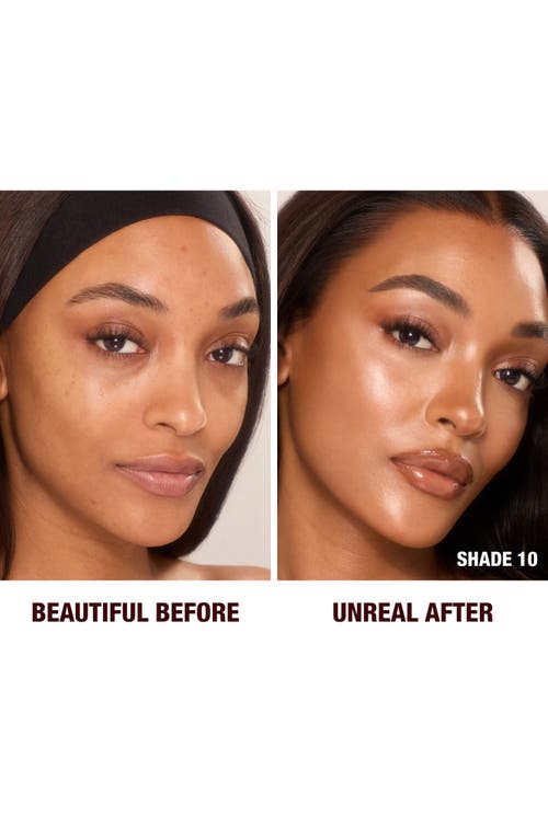 Charlotte Tilbury Unreal Skin Sheer Glow Tint Hydrating Foundation Stick In 10 Tan