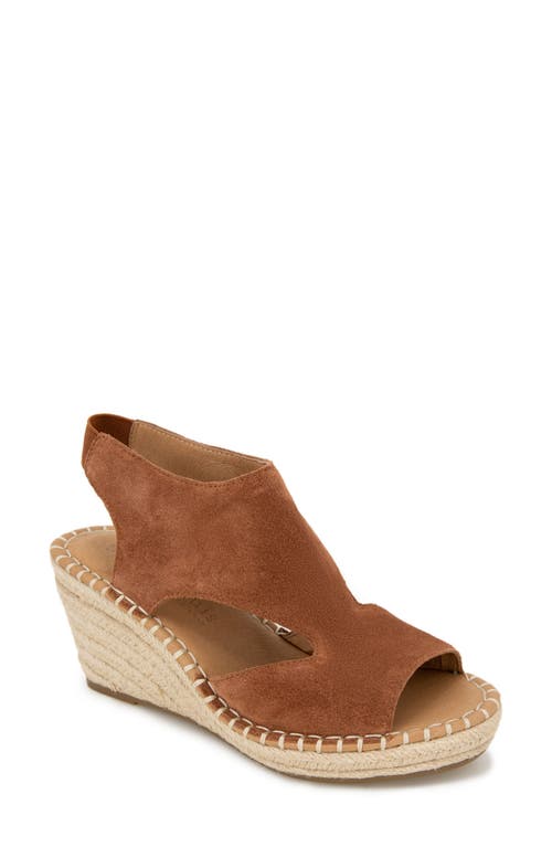 GENTLE SOULS BY KENNETH COLE Cody Espadrille Wedge Sandal in Pecan Suede at Nordstrom, Size 11