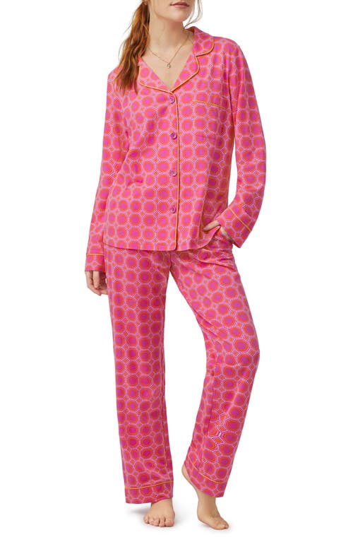BedHead Pajamas Print Stretch Organic Cotton Jersey Geo Hex at Nordstrom,