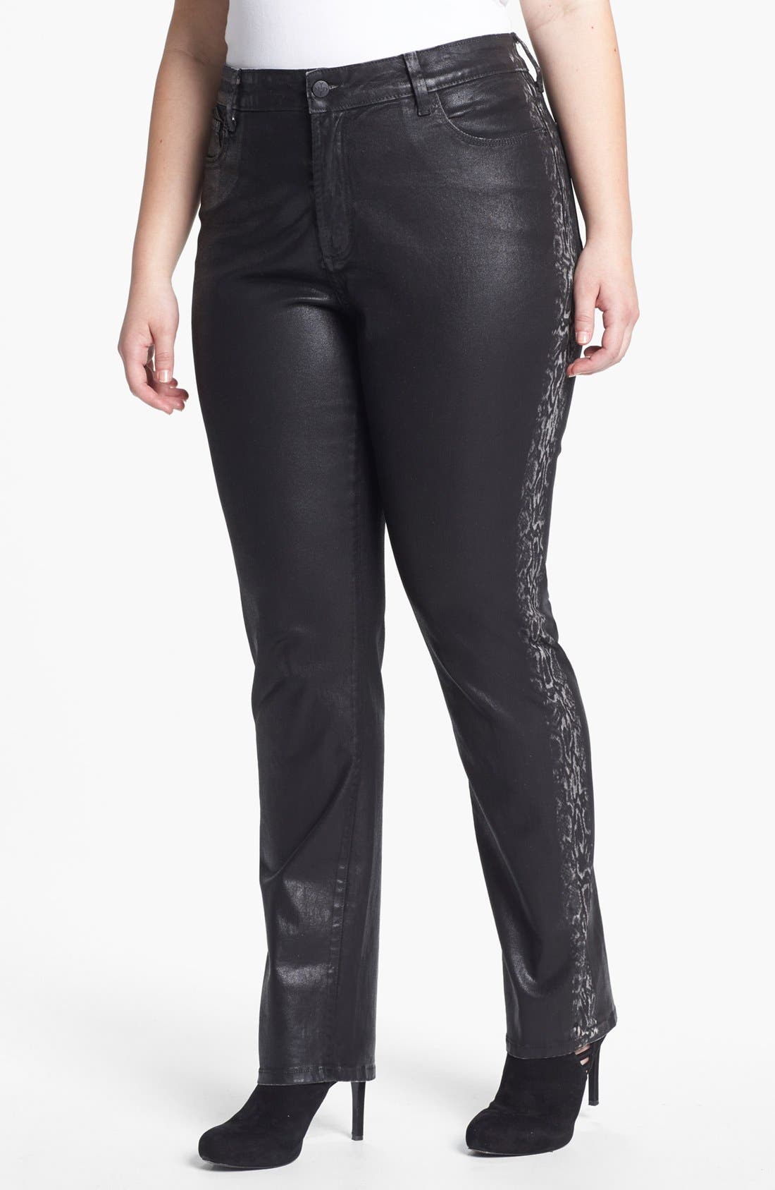 NYDJ 'Sheri' Coated Jeans (Plus Size) Only) Nordstrom
