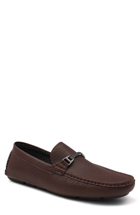 Aston Marc Charter Bit Loafer In Brown