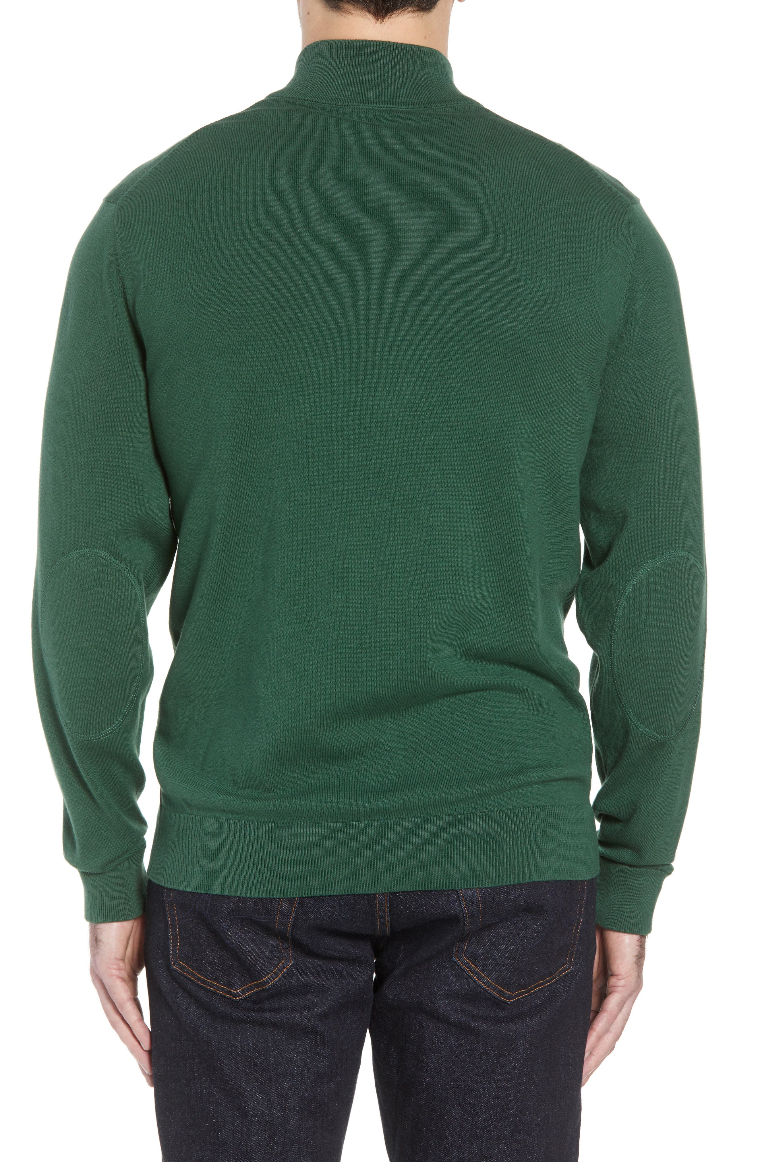Cutter \u0026 Buck Philadelphia Eagles - Lakemont Regular Fit Quarter Zip Sweater in Hunter Green