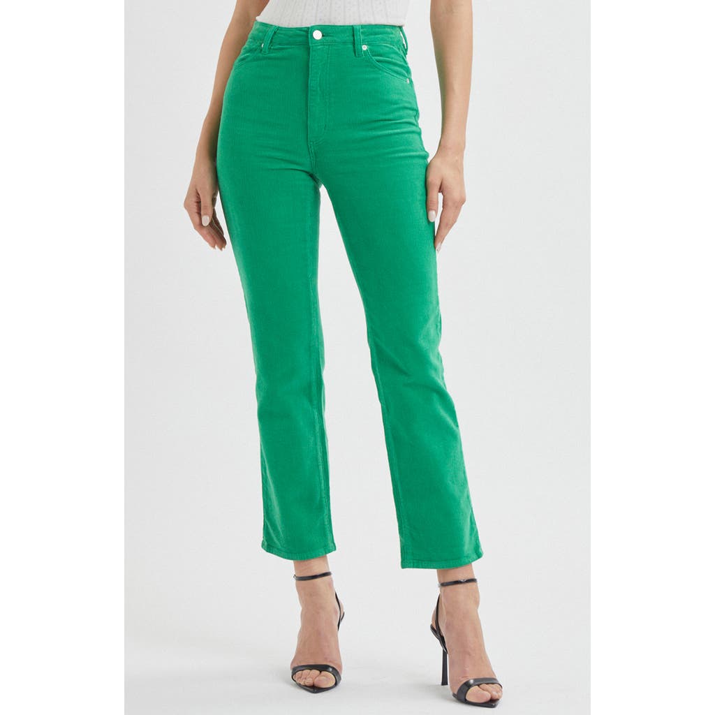 Rolla's Original Straight Leg Ankle Corduroy Pants In Green