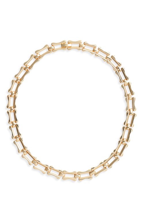 Nordstrom Hook Chain Collar Necklace in Gold at Nordstrom