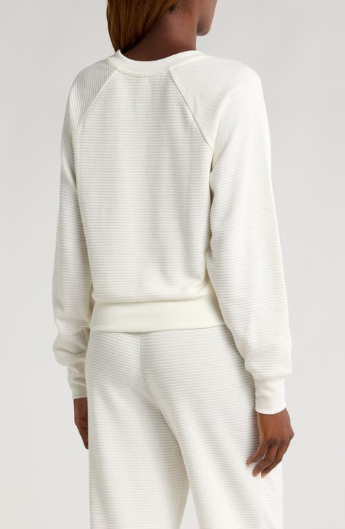 Honeydew Intimates Sundown Cotton Blend Sweatshirt In Ivory